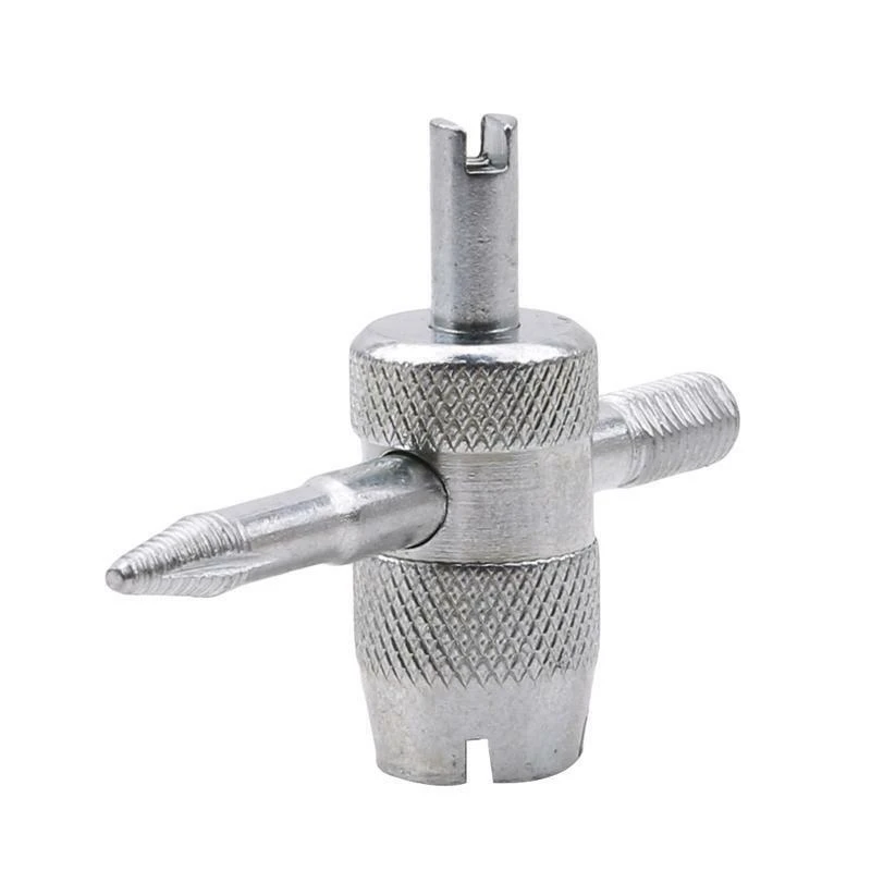 

Metal 4 Way Car Truck Tire Screwdriver Valve Stem Core Remover Installer Tool