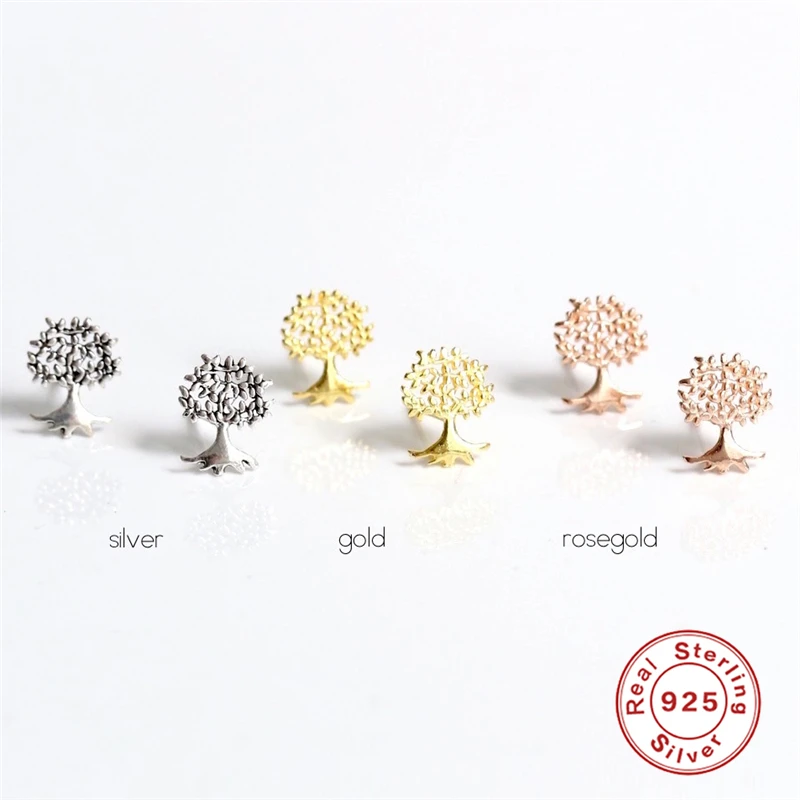 Серьги женские серебряные с искусственными растениями украшение для ушей