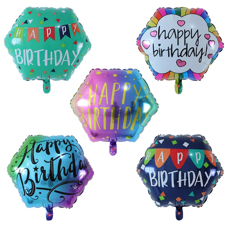 

5Pcs 22Inch Colorful Birth Day Printed Balloons Children's Birthday Party Wedding Decorations Baby Shower Supplies Kids Toy Gift
