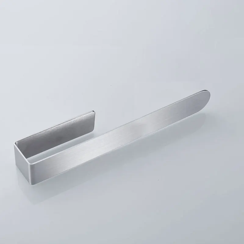 

Towel Holder Bathroom Towels Rack Hanger Black Silver Stainless Steel Wall Hanging Towel Bar Organizer Kitchen Storage Shelf