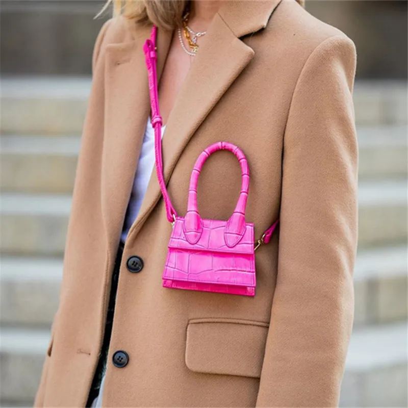 

Маленькие сумки через плечо из искусственной кожи с крокодиловым узором для женщин 2021, женская простая сумка на плечо, женские Мини-кошельк...