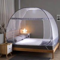 2 colors new portable travel camp tent bed canopy mosquito nets twin anti mosquito net collapsible double door yurt mosquito net