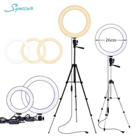 610 video ring light with tripod stand phone holder 3m usb cable dimmable selfie studio luces led for youtube photography