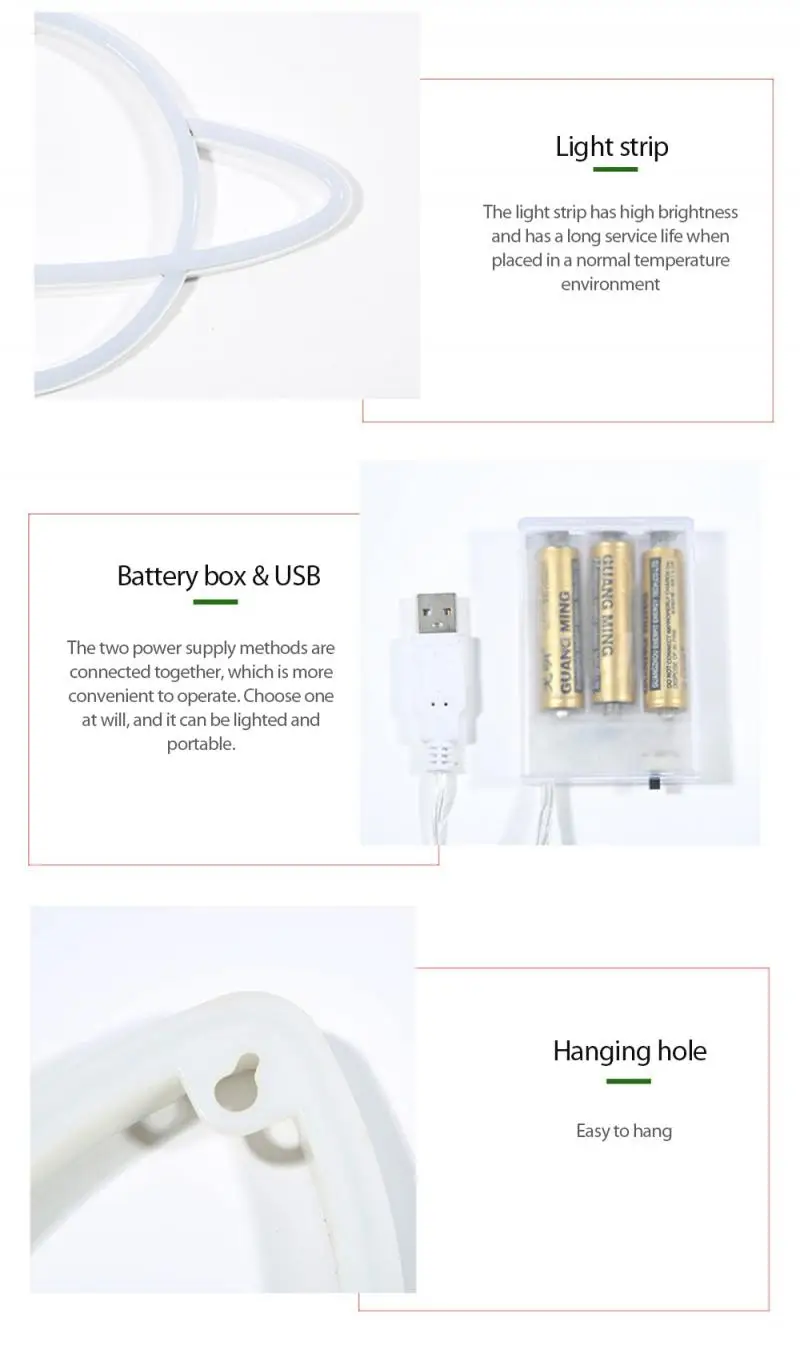 

3D Print LED Rocket Neon Night Light Hanging USB Rechargeable Light Kids Gifts Living Room Bedroom Table Decoration QM