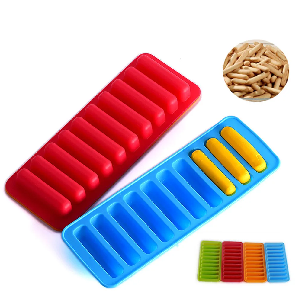 

3D Silicone Chocolate Mold Bar Finger Shaped Cake Bakeware Cookie Candy Pastry Baking Mold Tool,Non Stick,Reusable