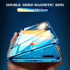 Магнитный двойной стеклянный чехол 360 для Huawei P40 Pro P30 Lite, чехлы из закаленного стекла для Huwei Huawey P30 P40Pro P40, легкий Чехол
