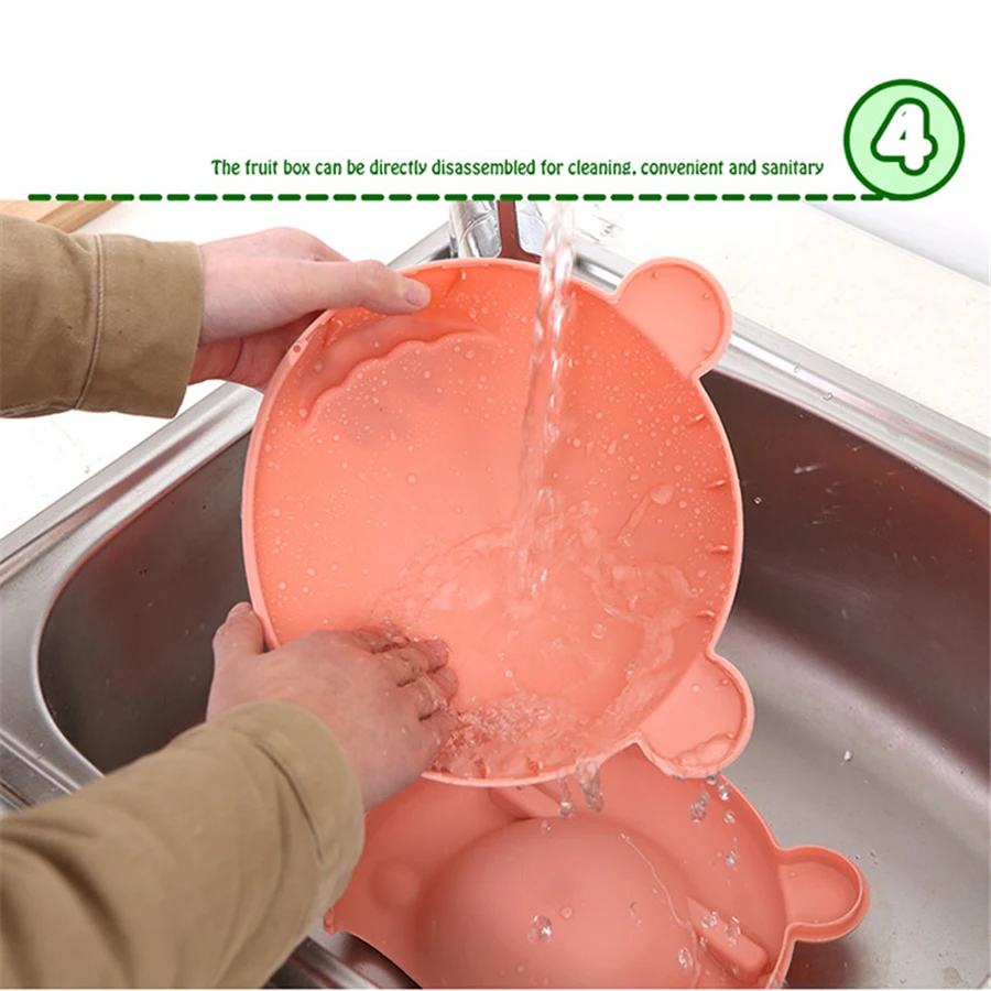 Креативная ленивая миска для закусок пластиковая круглая коробка хранения