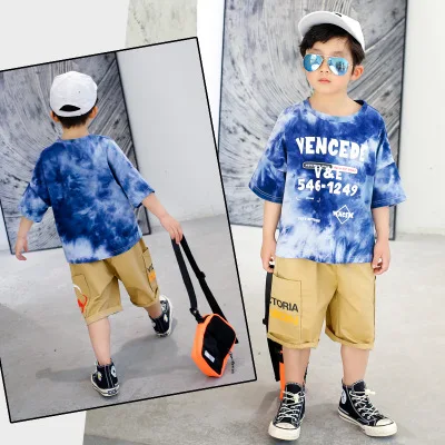 

Children's Clothing Sets 2020 Summer New Baby Boys Tracksuits Kids Casual Sport Sets Kids Big Boys Fashion T Shirt+shorts Suits