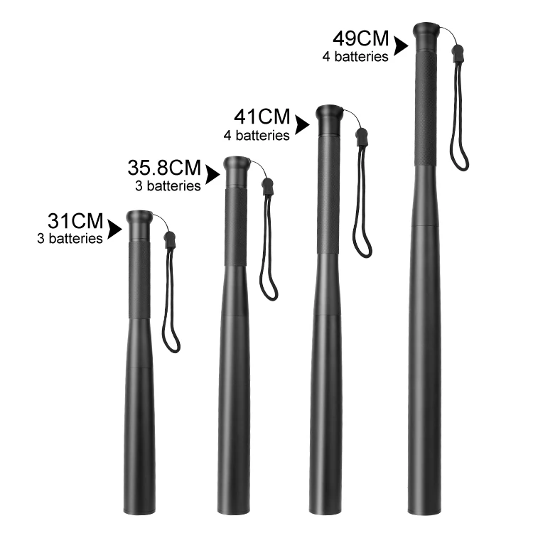 

Baseball Bat LED Flashlight Waterproof Super Bright Baton Aluminium Alloy Torch For Emergency And Self Defense