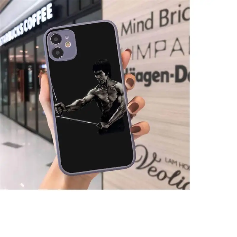 

man fashion Kungfu Taekwondo Phone Case Matte Transparent for iPhone 7 8 11 12 s mini pro X XS XR MAX Plus cover funda