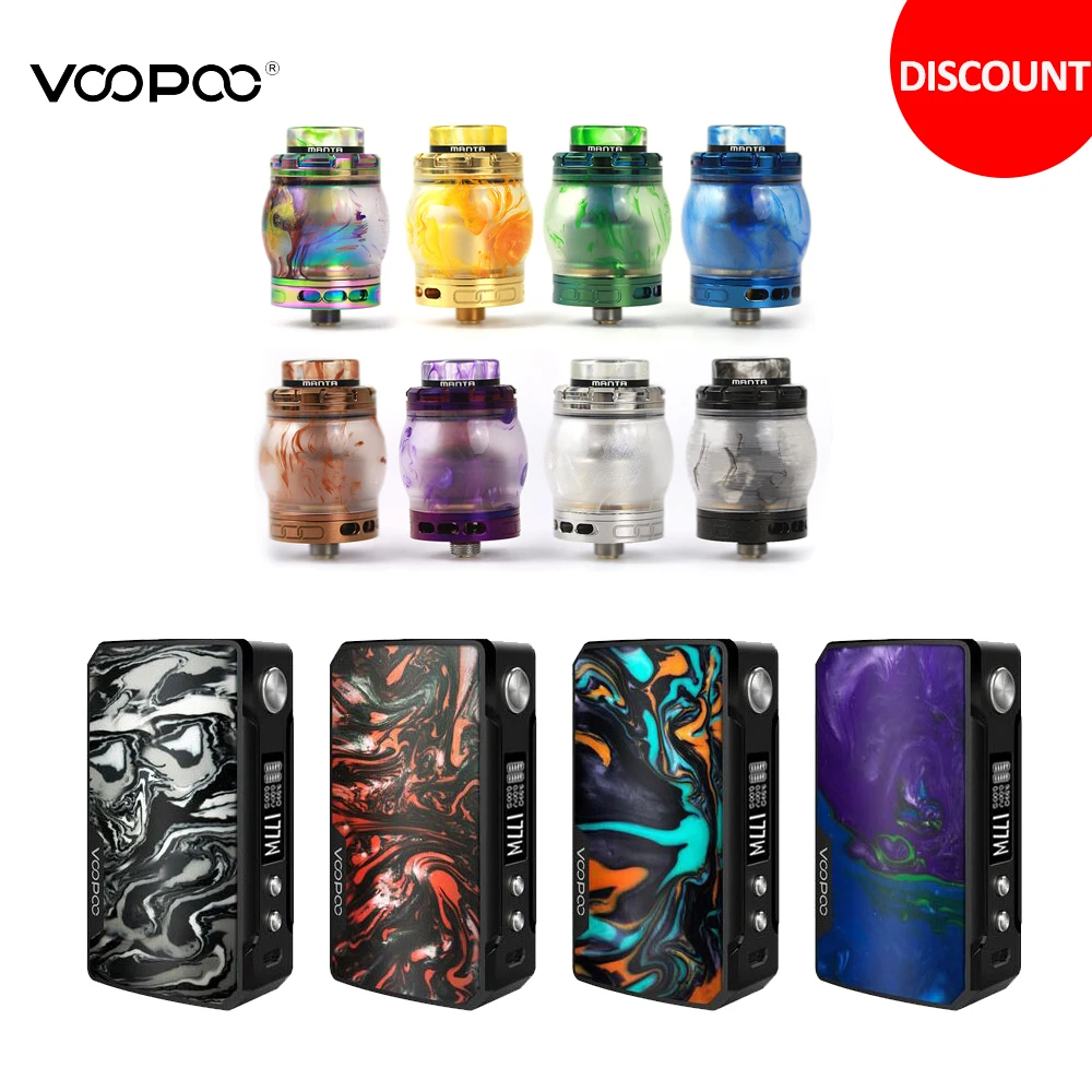 Оригинальный бокс мод Voopoo Drag 2 177W для электронных сигарет подходит Advken Manta RTA