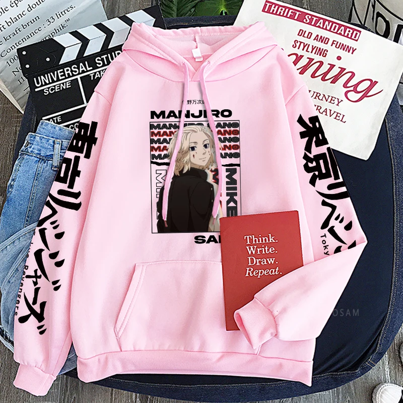 Толстовки с капюшоном унисекс из аниме Мстители Токио зимняя эстетичная