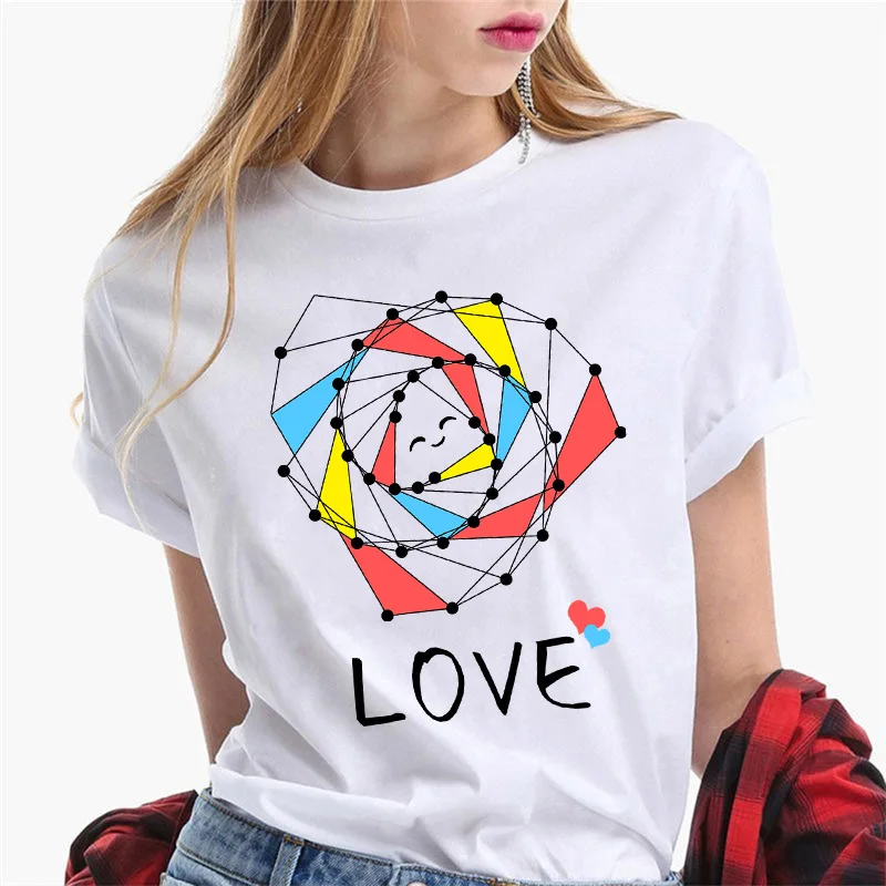 

Women's T-shirts 2022 Funny Chemical Formula T-shirt White T Shirt Fashion Women Clothing Summer Short Sleeve Tee Shirt Femme