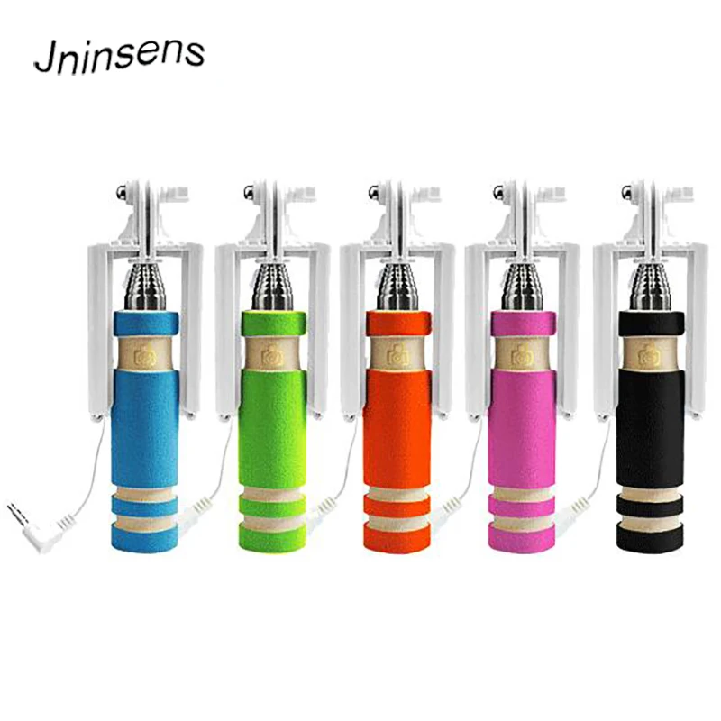 Оптовая продажа мини проводной селфи палка ручной монопод встроенный затвор