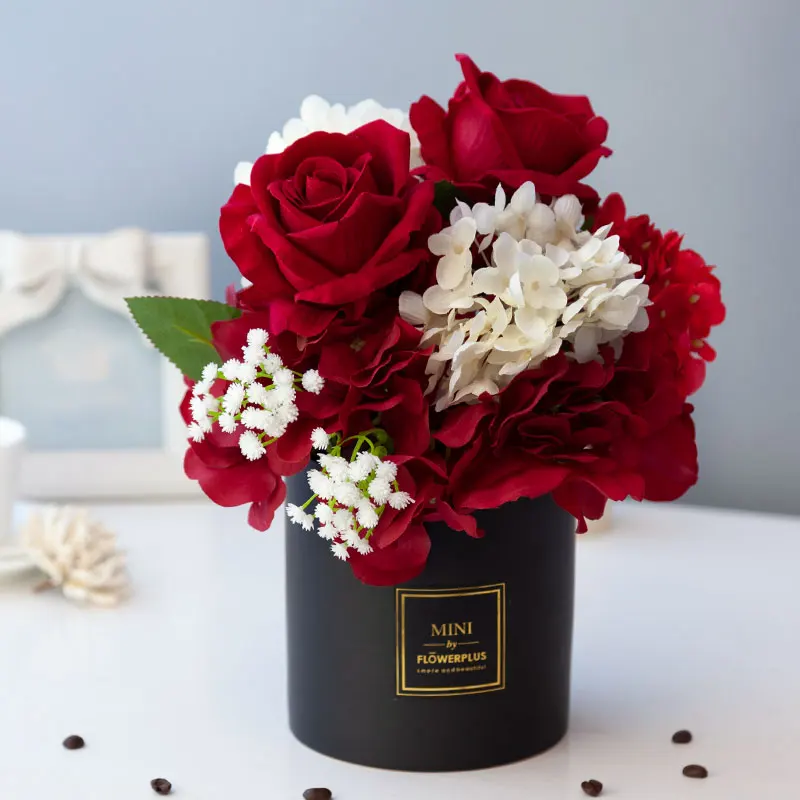 Имитация розы поддельная черная большая высококлассная атмосферная простая