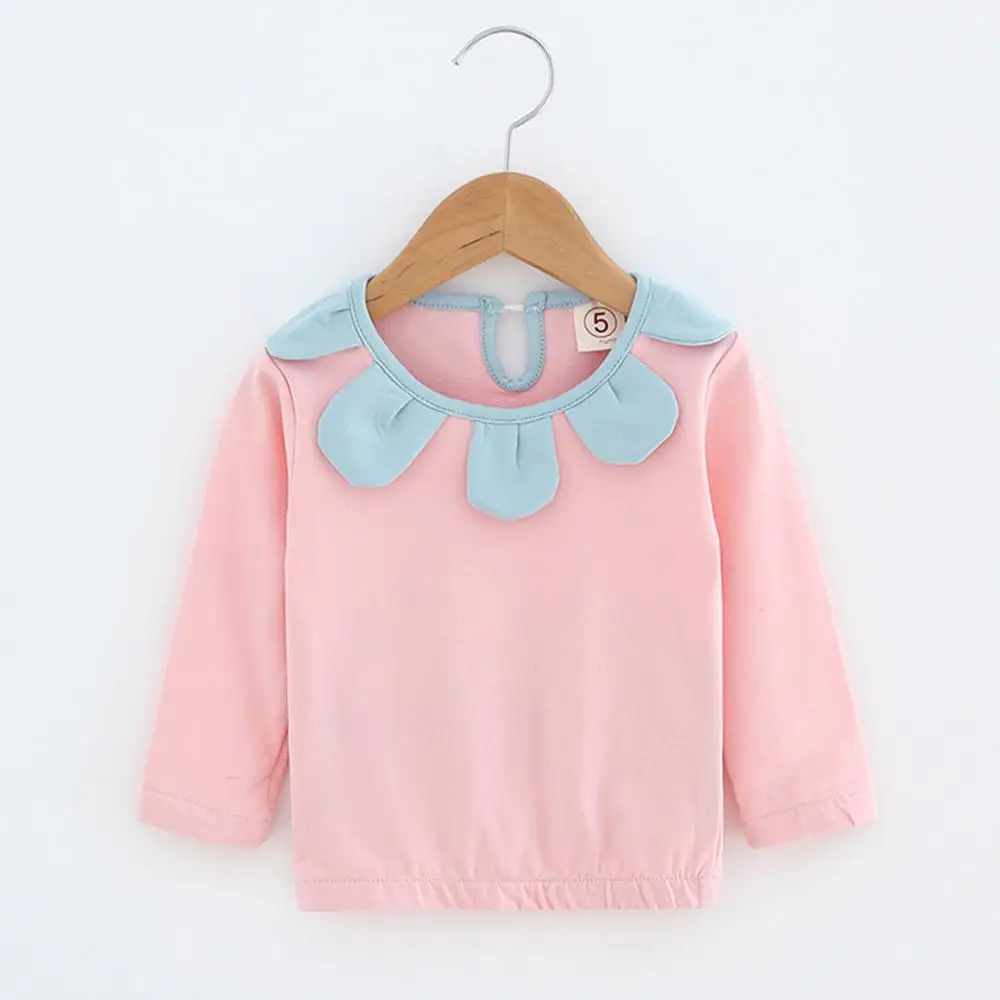 Kids T-Shirt Toddler Kid Baby Girl Clothes Autumn/Spring Long Sleeve Flowers Pullover Sweet T-shirt Tops With good quality