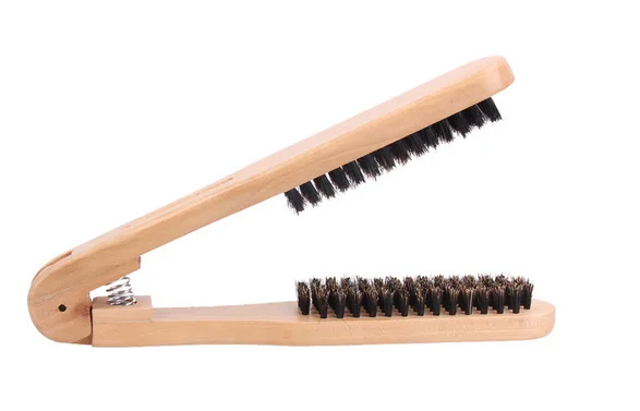 

Щетинки из свиной щетины, твердая древесина, расческа для прямых волос, прозрачная шина, инструменты для парикмахерских