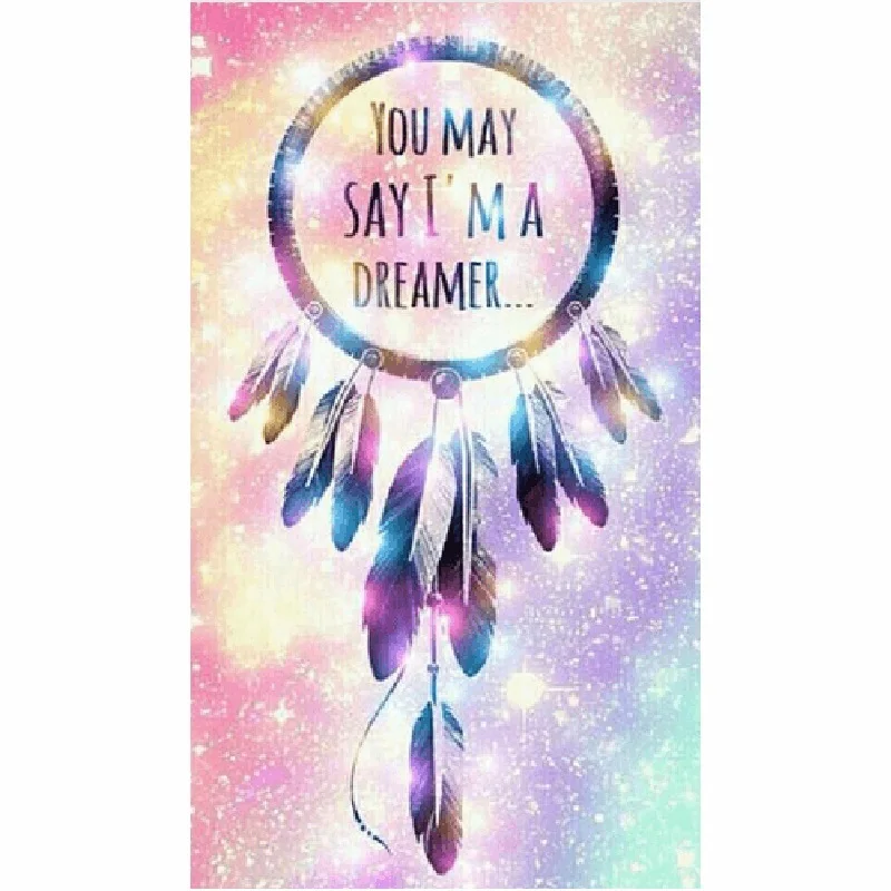 

3d Алмазная живопись «сделай сам», Набор для вышивки крестиком, алмазная вышивка, вы можете сказать, что я мечтница, домашний декор, мозаичный...