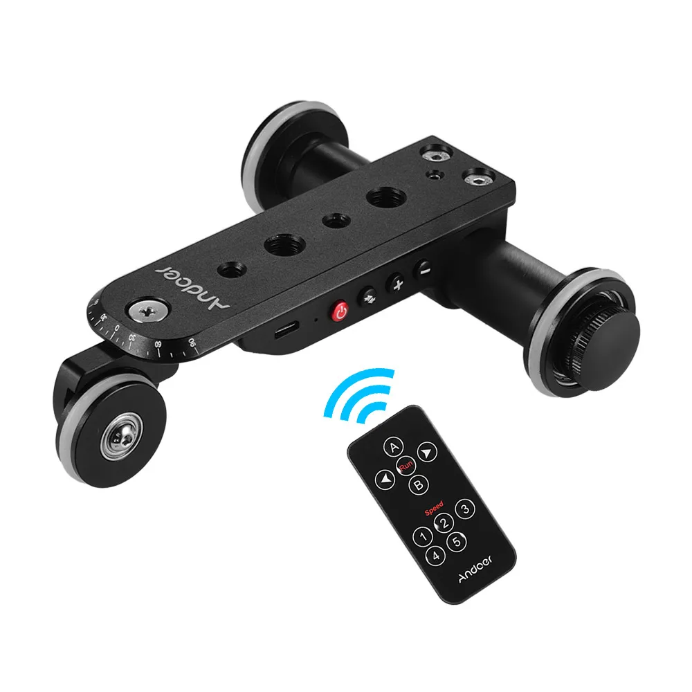 Andoer PPL-06S Pro авто Долли пульт дистанционного управления с держателем телефона для iPhone моторизованный Видео слайдер Долли Скейтер для GoPro Hero