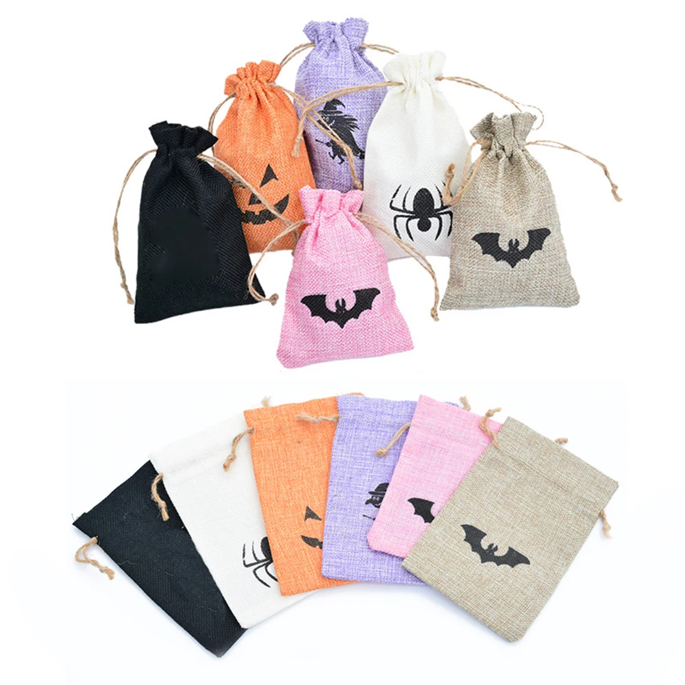 Модные костюмы на Хэллоуин с кулиской из джута джут подарок сумка/изготовленный