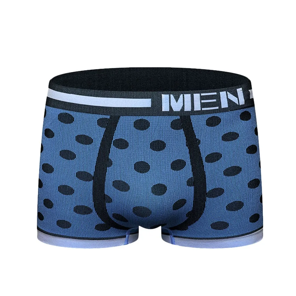 Сексуальное мужское нижнее белье мужские трусы мягкие с принтом трусики шорты