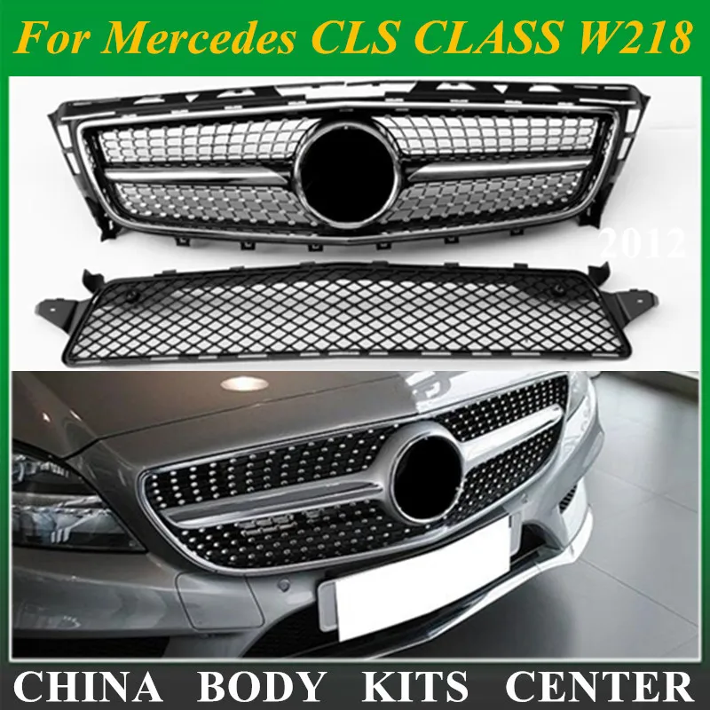 Сменная Передняя сетка для гриля в алмазном стиле Mercedes 2012 2014 CLS CLASS W218|grill mesh|diamond