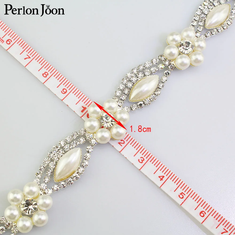 1 ярд жемчужные стразы с цветочной отделкой золотые серебряные плоские оборота