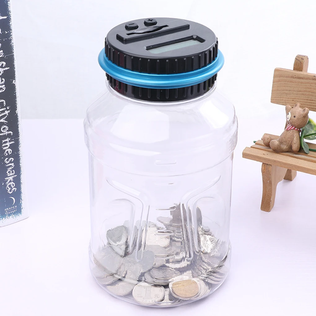 

1pc Piggy Bank Counter Coin Electronic Digital Lcd Counting Coin Money Saving Box Jar Coins Storage Box For Usd Euro Gbp Money