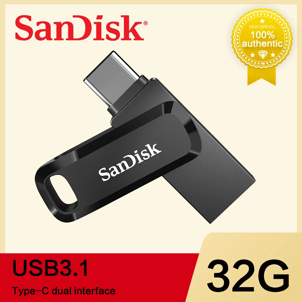 Usb-флеш-накопитель SanDisk 32-128 ГБ два интерфейса Type-C | Компьютеры и офис
