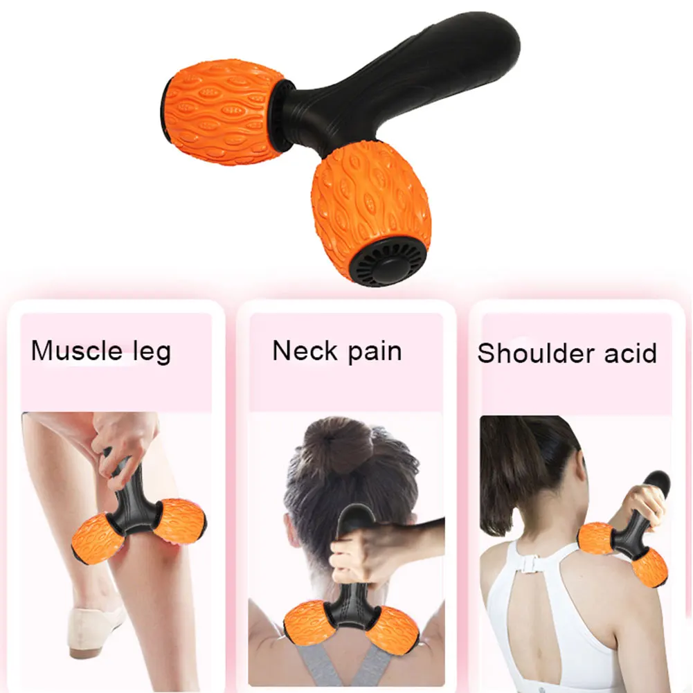 

Muscle Massage Stick Handheld Y-type 2 Ball Relaxer Massage Roller 3D Floating Point Arm Neck Leg Message Stick Fitness