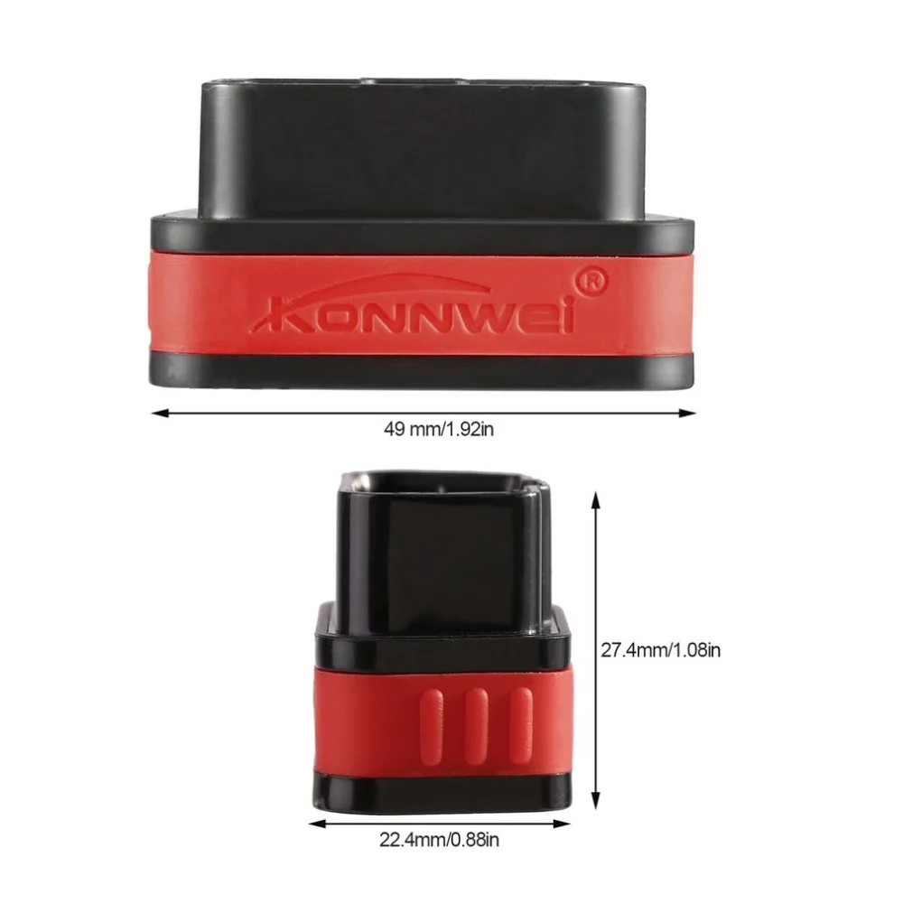 Konnwei KW901 elm 327 obd2 Bluetooth V1.5 Pic18f25k80 чип OBD2 bluetooth сканер для считывания штрих-кода диагностический инструмент крутящий момент для Android