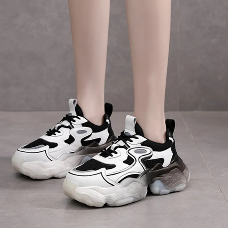

2021 Summer Platform Sneakers For Women Brand Fashion Running Trainers Casual Shoes Woman Sport Vulcanized Shoes Chunky Shoes