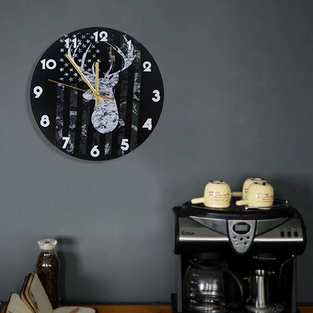 Настенные часы в стиле ретро круглые тихие настенные индустриальном без тикания