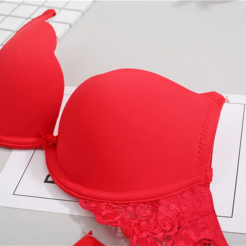 1 шт. женский кружевной бюстгальтер с чашками пуш-ап | Женская одежда