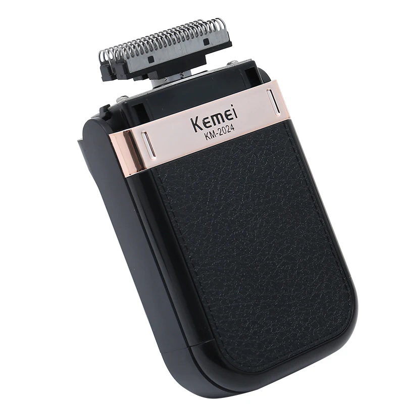 Kemei USB Беспроводная электробритва мужская двойная Двойная сеть золото серебро