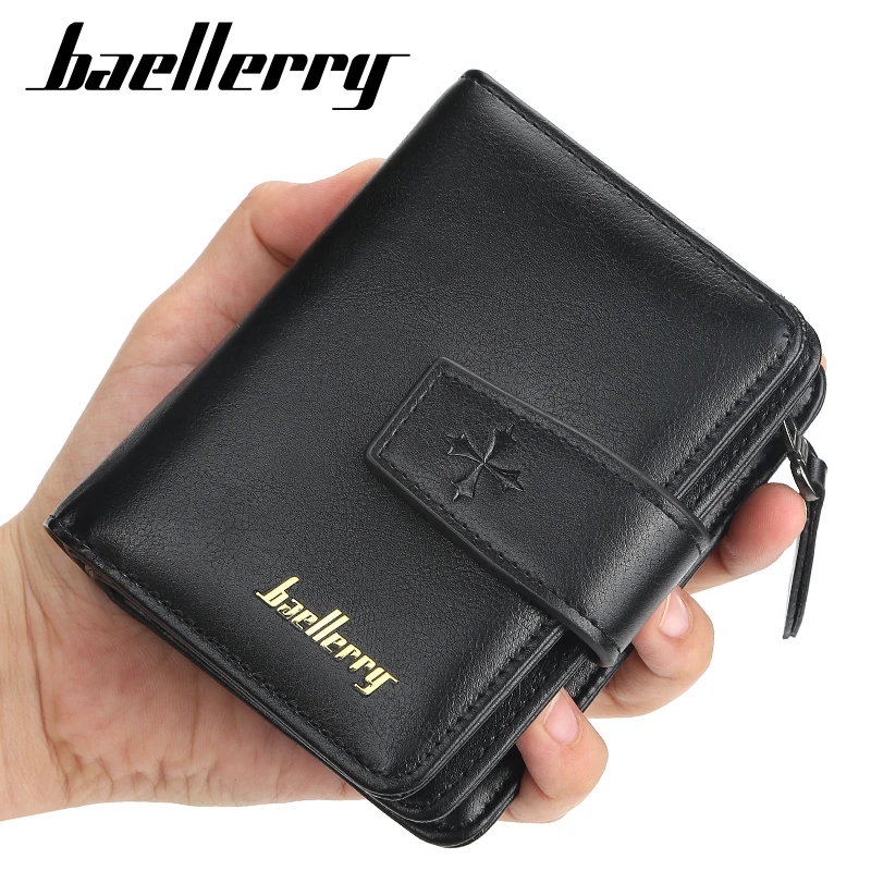 Baellerry многофункциональный кошелек мужские кожаные мужские бумажники, кошельки Короткий Мужской Кожаный клатч-портмоне мужская сумка для денег гарантия качества