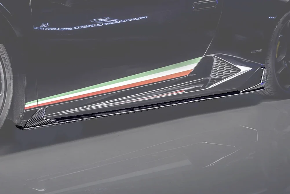 Боковые юбки из углеродного волокна фартуки бампер молдинг отделка чехол для