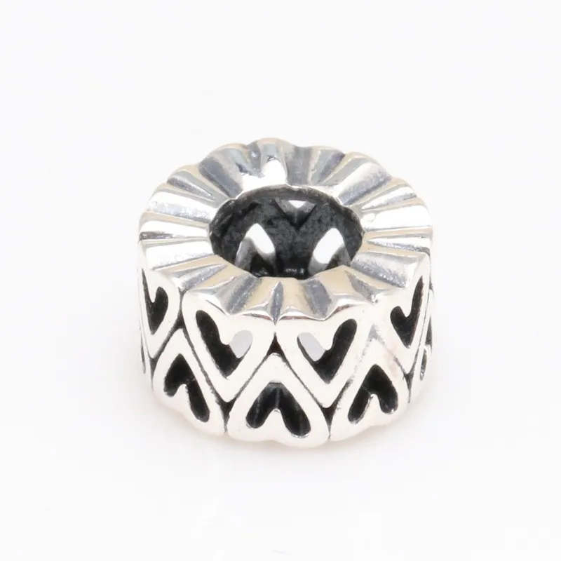 

Original 925 Sterling Silver Bead Creative Love Beaded Spacer Beads Fit Pandora Women Bracelet & Necklace Diy Jewelry