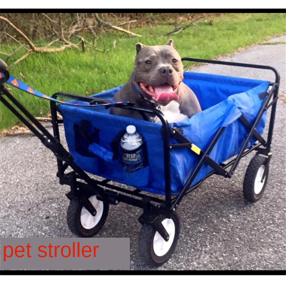 

LISM Outdoor Garden Sport Heavy Duty Shopping Cart Push Wagon Beach Carts for Camping Pinic Perfect for Family Outing Party