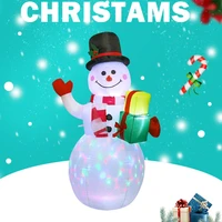 150cm christmas inflatable snowman doll led night light garden decor christmas decorations for home new year 2021 us eu plug
