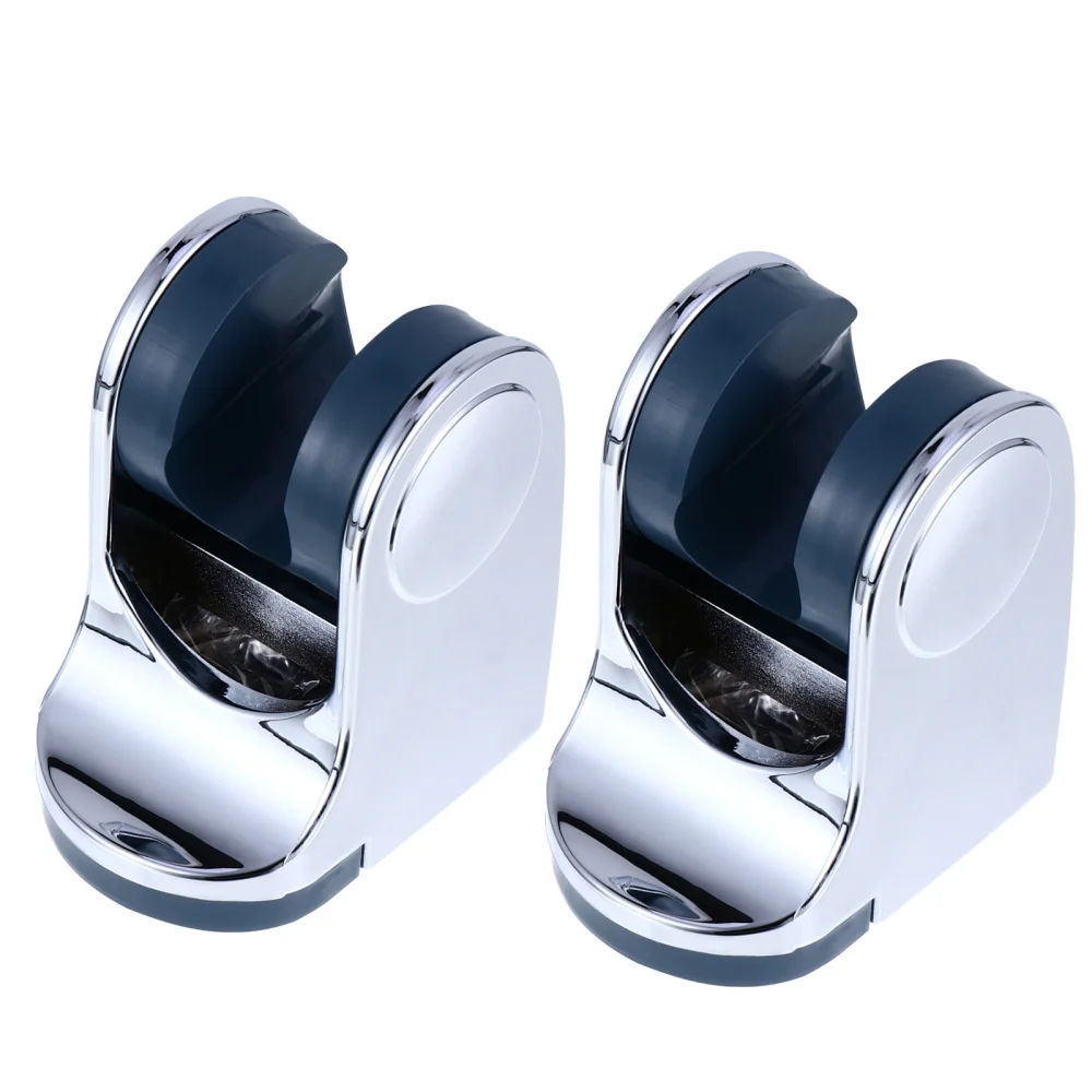 

2pcs Practical Universal Punch Free Shower Sprayer Bracket Stand (Silver)
