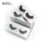 Ресницы Накладные натуральные длинные густые 3D ресницы ручной работы из искусственной норки для наращивания макияжа, 1 пара
