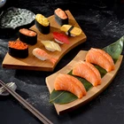 Японский бамбуковый тарелка для суши кухня суши прямоугольник творческий для приготовления суши тарелка для сашими тарелка посуда орнамент столовая