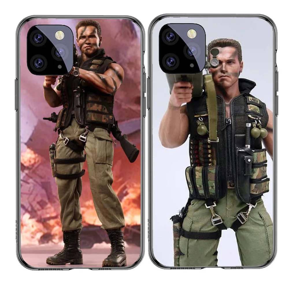 Мягкий силиконовый чехол Arnold schwarzenegger из ТПУ для iPhone 11 Pro MAX 2019 movie Commando 1985 Poster|Сумки