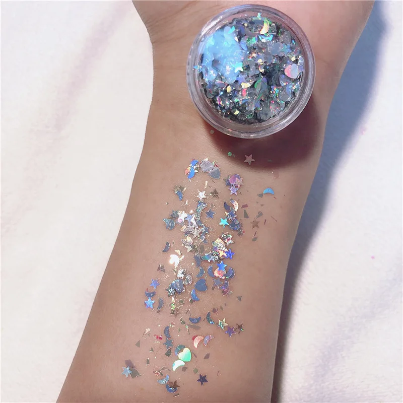 

24 Colors Nail Art Diamond Eyeshadow Sequins Shimmer Glitter Gel Mermaid Sequins Powder For Face Eye Body Makeup Party Cosmetics