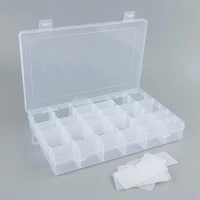 1pc clear plastic 36 grids storage box detachable dividers make up organizer pills drugs earrings bead jewelry storage box case