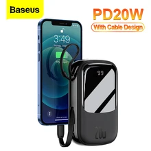 Baseus Mini Power Bank 20000mAh USB Type C PD 20W Fast Charging Charger Powerbank Portable External Battery For iPhone 12 Xiaomi