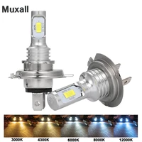 2pcs mini h4 h7 h11 h8 h9 h16jp h1 h3 car led fog light bulbs 9005 9006 auto driving fog lamps 6500k 12v led car headlight