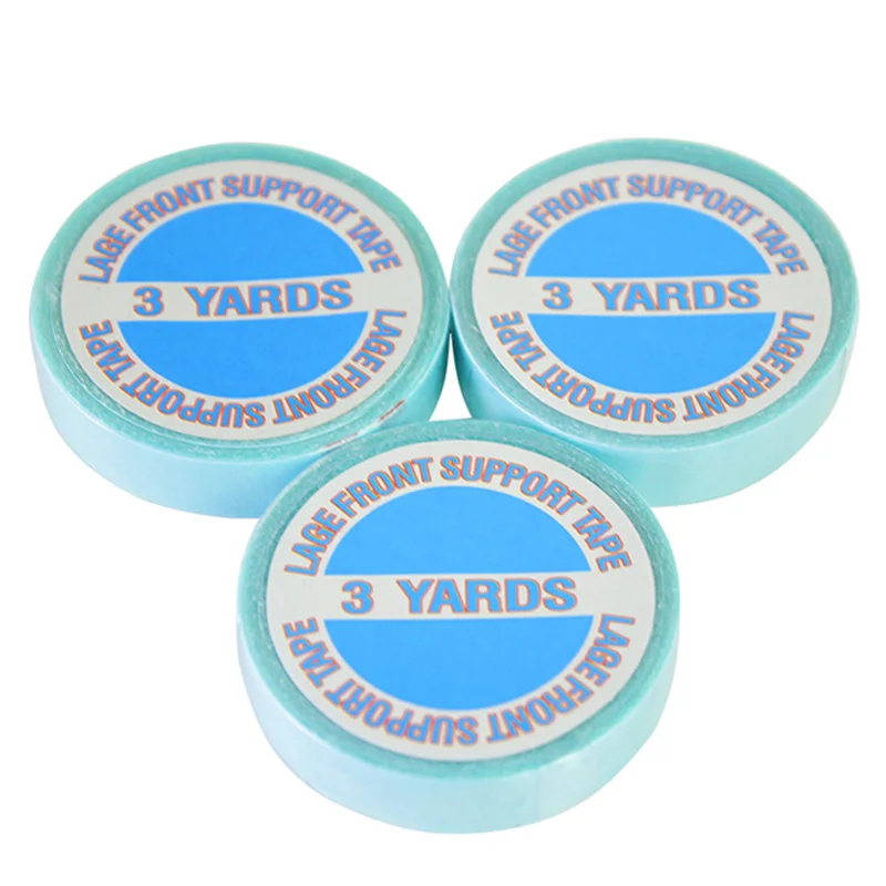 20 рулонов 1 см * 3 ярда водонепроницаемая лента для волос двухсторонняя клейкая