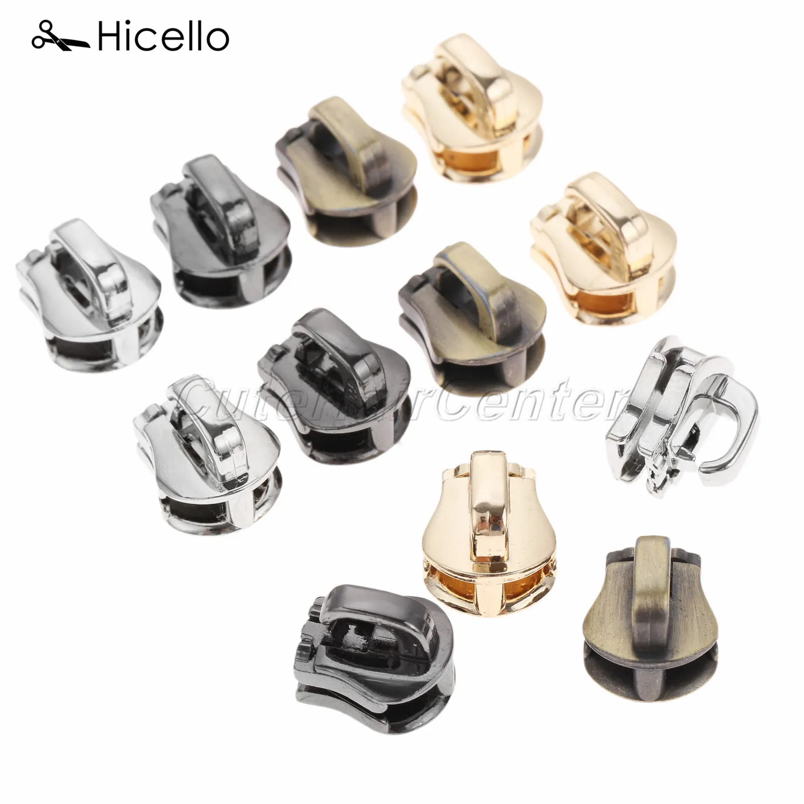 10 шт. #5 головка на молнии металлический слайдер сумка с замком для багажа ремонт